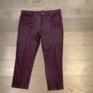 Purple Denim Pants